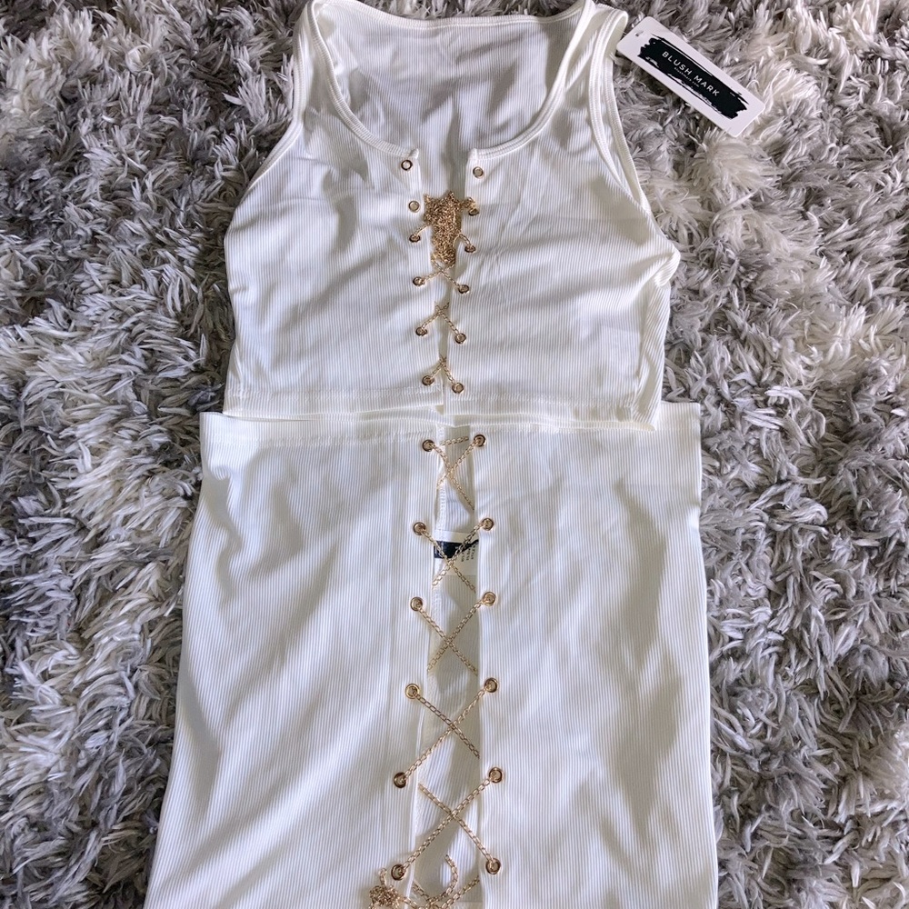 Gold Chain Skirt Set